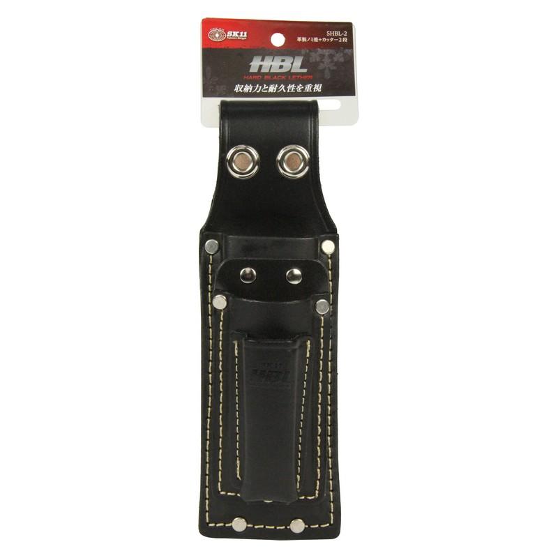 SK11 革製ノミ差し+カッター2段 SHBL−2 収納用品 腰袋サック SK11 革製ノミ差し+カッター2段 SHBL−2 収納用品 腰袋サック