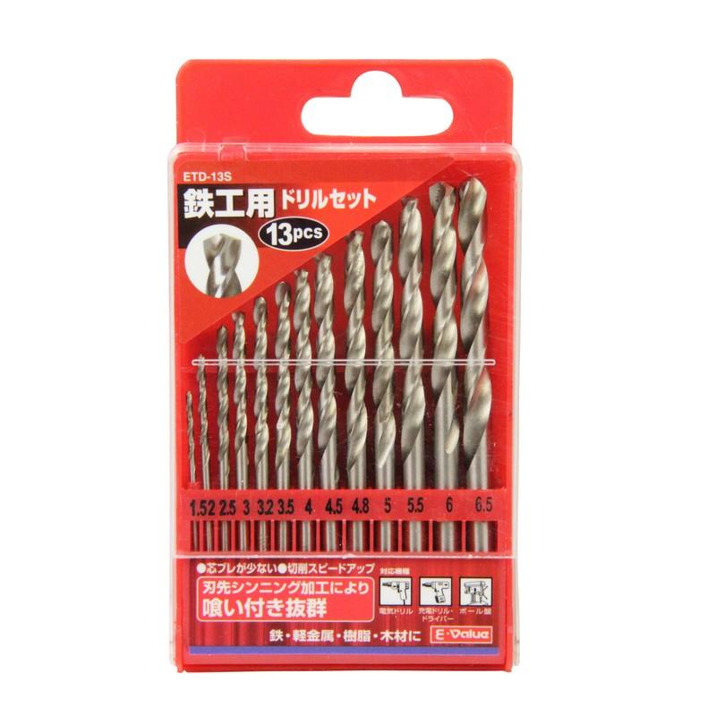 E-Value E−Value 鉄工用ドリルセット ETD−13S 先端工具 鉄工 