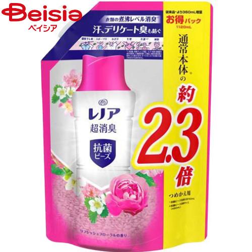 レノア P&G レノア抗菌ビーズフローラル詰替え特大1120ml : ベイシア ヤフーショップ - 通販 - Yahoo!ショッピング