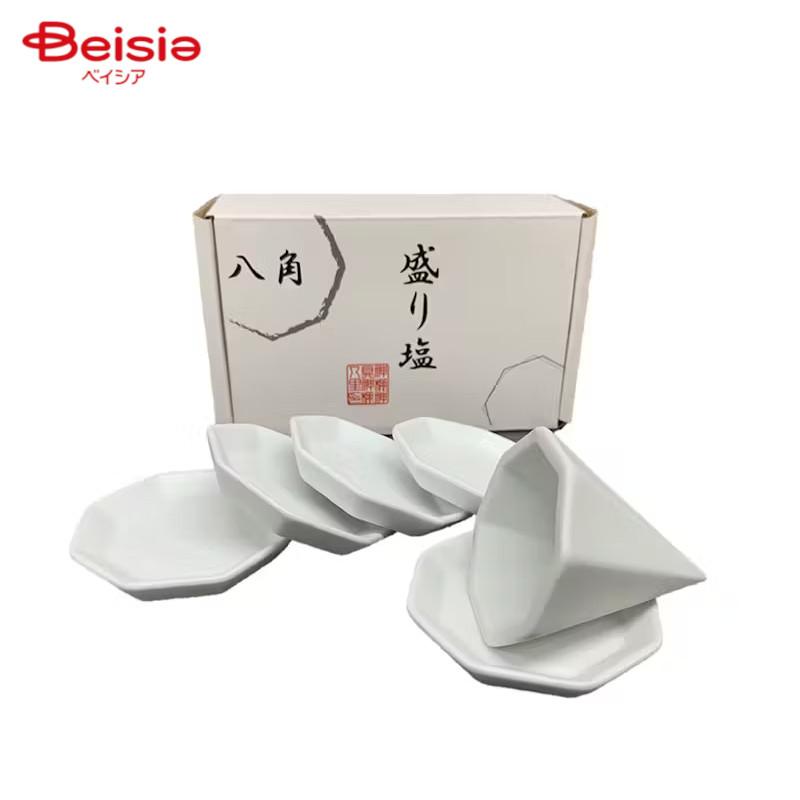 静岡木工 八角盛り塩セット／小 | 盛塩 神具 神棚 お清め 塩 形 皿