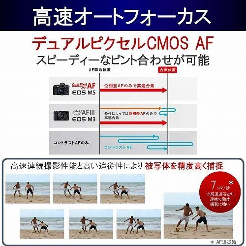 Canon 一眼レフ カメラ EOS M5 ボディー EOSM5-BODY 新品 ミラーレス ボディ 2420万画素｜beisiadenki｜03