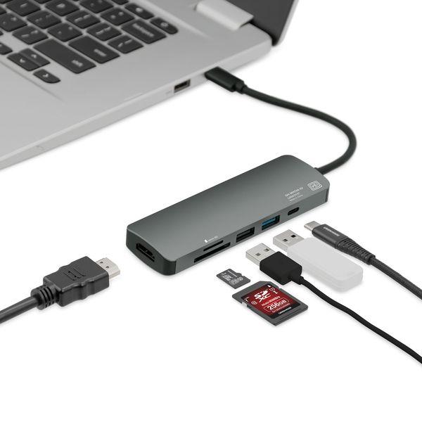 USB Type-C ドッキングステーション グリーンハウス GH-MHC6A-SV｜beisiadenki｜02