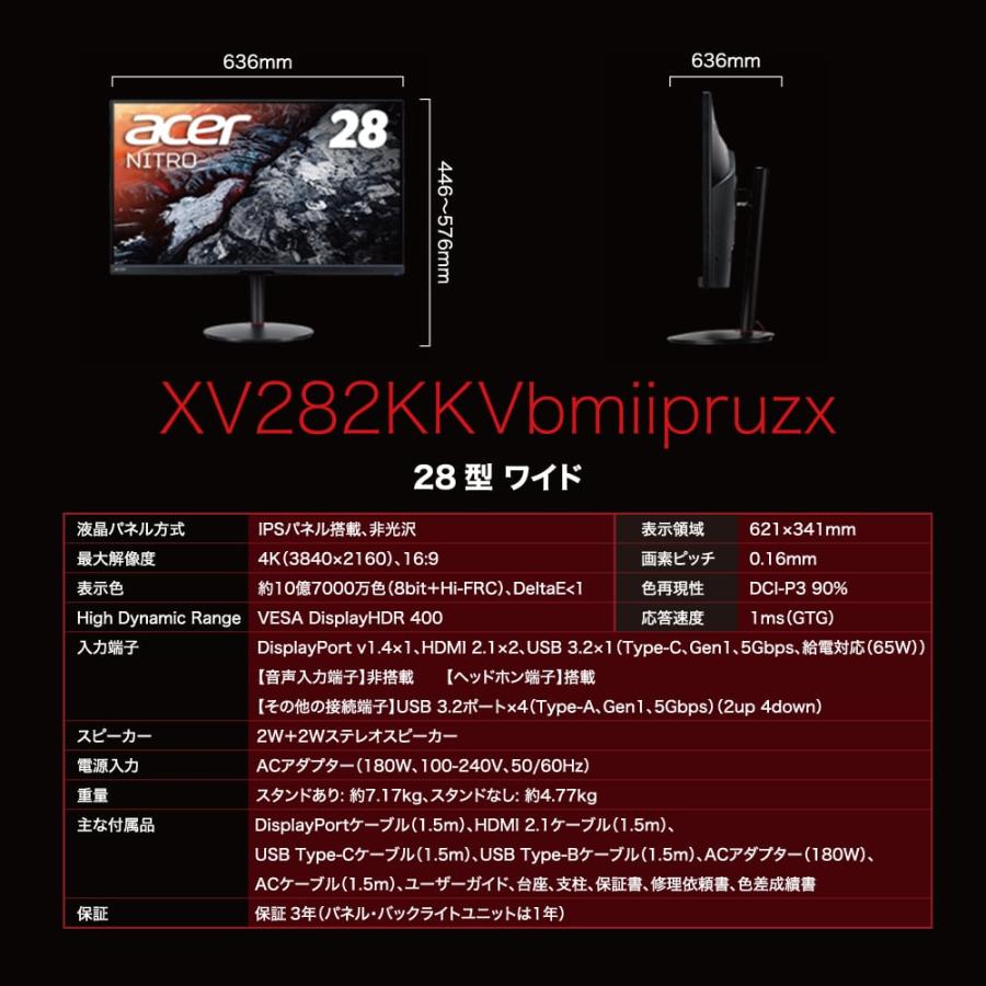acer モニター 28インチ ゲーミングモニター パソコン 新品 acer モニター 28インチ ゲーミングモニター パソコン 新品