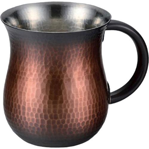 新光金属 純銅赤銅仕上げ手打ち鎚目ジョッキー(小) BR-103 : B