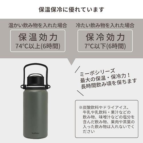 Macros（マクロス） 真空ダブルステンレス ピクニックボトル ミーボ