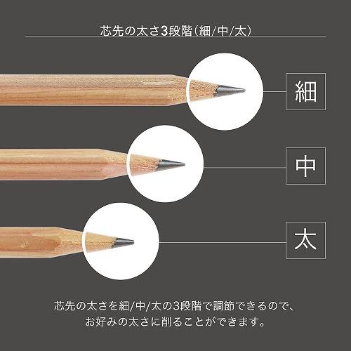 Macros（マクロス） 全自動鉛筆削り電動 充電 停止 排出 芯の太さ 3