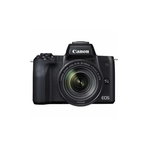 CANON ミラーレス一眼カメラ 「EOS Kiss M」 EF-M18-150 IS STM レンズキット (ブラック) EOSKISSMBK-18150ISST｜beisiadenki