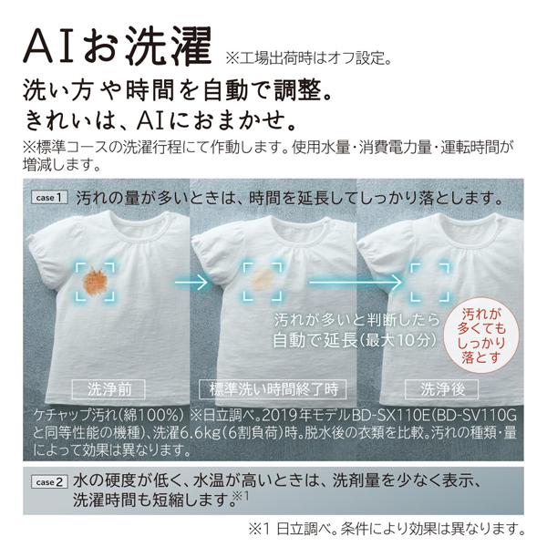 ドラム式洗濯乾燥機 ビッグドラム 左開き ホワイト 日立 BD-SV110GL(W) ドラム式洗濯乾燥機 ビッグドラム 左開き ホワイト 日立 BD-SV110GL(W)