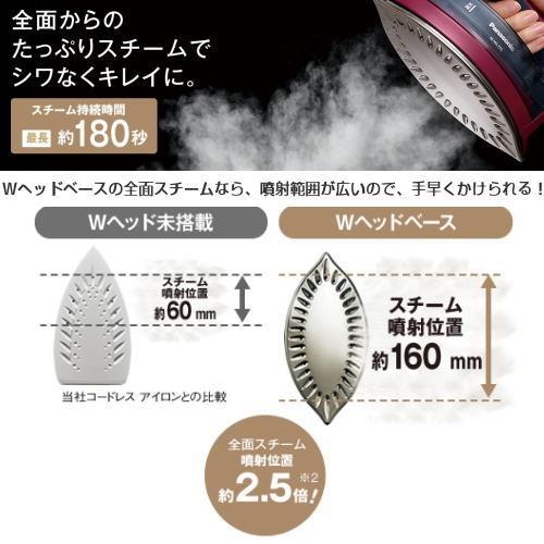 Panasonic コードレススチームアイロン カルル ピンクゴールド Panasonic コードレススチームアイロン カルル ピンクゴールド