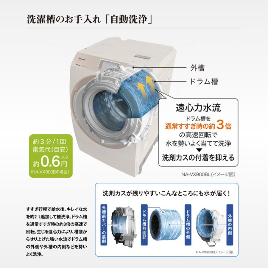 Panasonic ドラム式洗濯機 パナソニック VXシリーズ 洗濯11kg Panasonic ドラム式洗濯機 パナソニック VXシリーズ 洗濯11kg