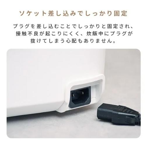 山善（YAMAZEN） 炊飯器 3合 マイコン式 低温調理対応 ホワイト YJT