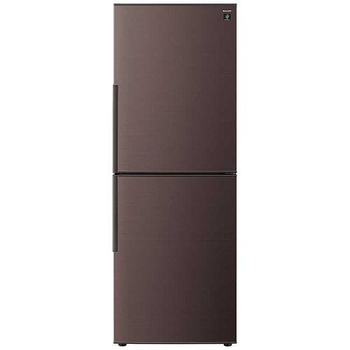 SHARP（シャープ） 2ドア冷蔵庫 アコールブラウン 右開き 内容量：280