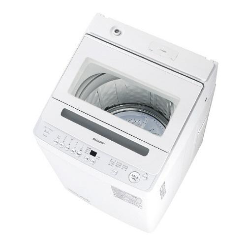 SHARP（シャープ） 全自動洗濯機 洗濯・脱水容量8kg 穴なし槽 ホワイト 