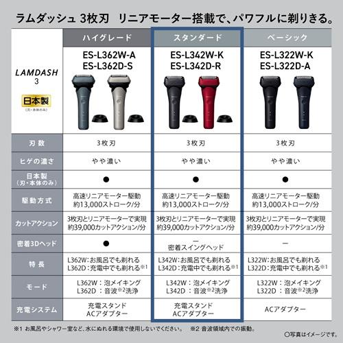 Panasonic（パナソニック） ES-L342W-K メンズシェーバー ラムダッシュ