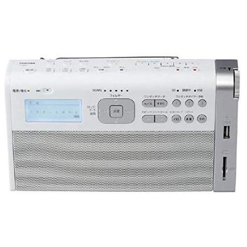 ラジオ ワイドFM/AMラジオ内蔵マイク 学習機能搭載 ホワイト 東芝 TY-RHR1
