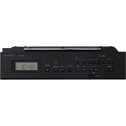新品通電　AUREX AX-CR80 ブラック　CDラジオ　Bluetooth TOSHIBA（東芝） CDラジオ AUREX Bluetooth送受信機能搭載 ブラック AX