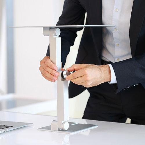 Maxstand スタンディングアーム シルバー VESAマウント付 MAXTAND 