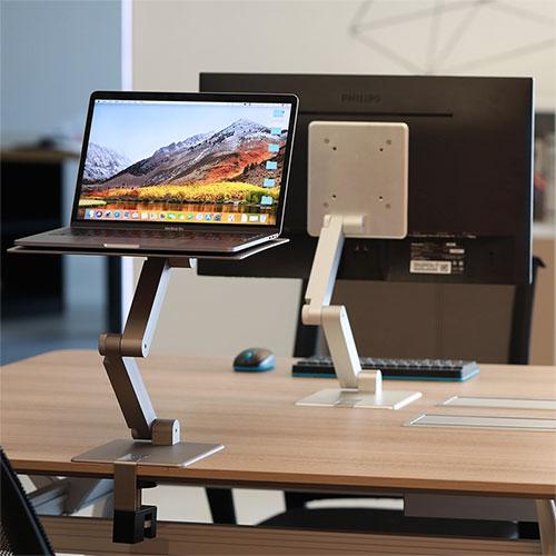 Maxstand スタンディングアーム シルバー VESAマウント付 MAXTAND 