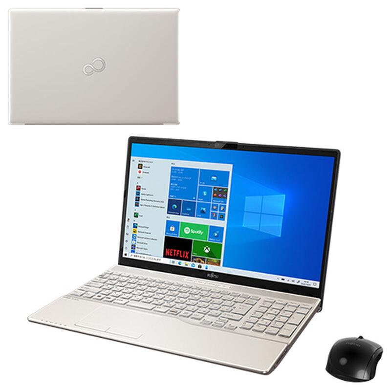 LIFEBOOK AH 富士通 ノートパソコン 15.6型 FMVA53E3G シャンパン 
