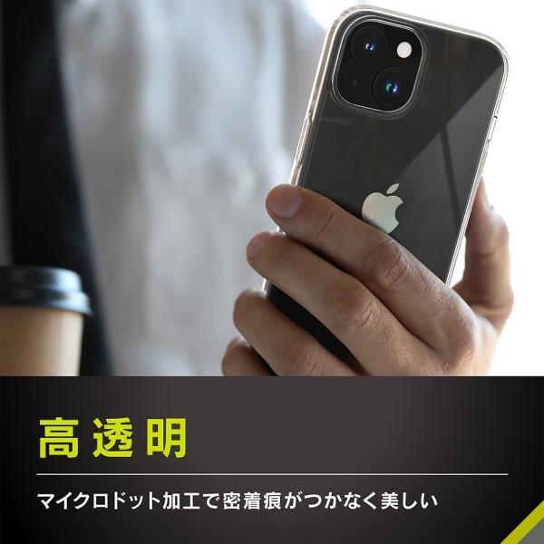 iPhone 15用[Turtle] ハイブリッドケース クリア トリニティ TR-IP23M2-TT-CL｜beisiadenki｜04