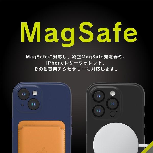 iPhone 15用[NUNO] MagSafe対応 バックケース フラットネイビー トリニティ TR-IP23M2-NNSL-TFNV｜beisiadenki｜05