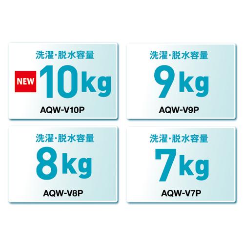AQUA 全自動洗濯機 8.0kg ホワイト AQW-V8P(W) : Bサプライズ AQUA 全自動洗濯機 8.0kg ホワイト AQW-V8P(W) : Bサプライズ