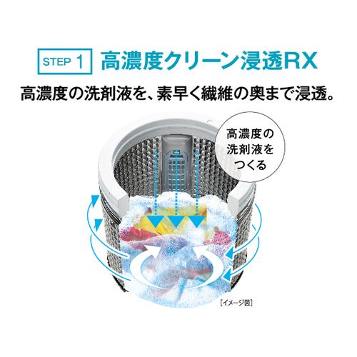 全自動洗濯機 8.0kg ホワイト AQUA AQW-V8P(W)｜beisiadenki｜07