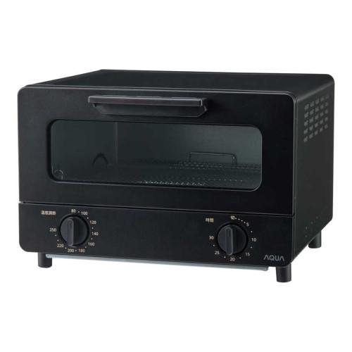 オーブントースター 1200W 4枚焼き ブラック アクア AQT-CS14T-K AQUA（アクア） オーブントースター 1200W 4枚焼き ブラック AQT-CS14T