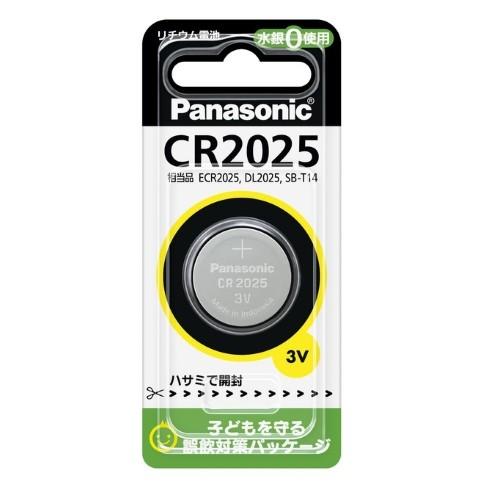 パナソニック Panasonic コイン形リチウム電池 ボタン電池 3V 1個入 CR2025P CR-2025｜beisiadenki