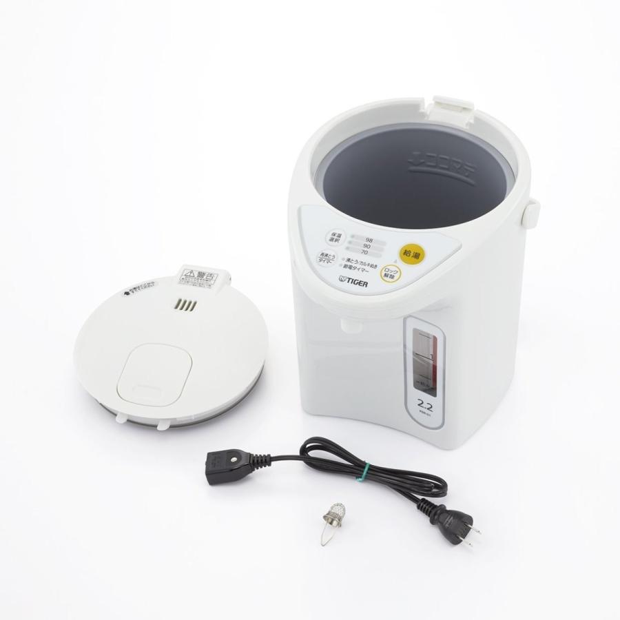 タイガー マイコン電動ポット 2.2L PDR-G221W ホワイト : B タイガー マイコン電動ポット 2.2L PDR-G221W ホワイト : B