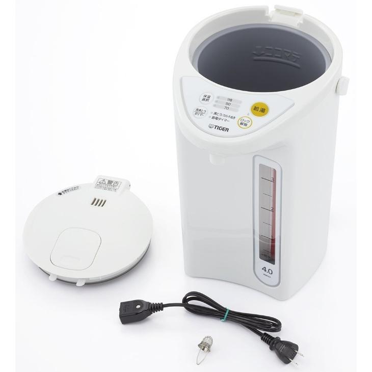 タイガー マイコン電動ポット 4.0L ホワイト PDR-G401 : B タイガー マイコン電動ポット 4.0L ホワイト PDR-G401 : B
