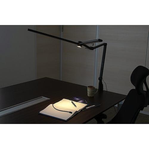 太陽光に近い光で目に優しいデスクライト Lumixux HCL LED仕様 調光機能付 ブラック ジェントス DK-H001BK_4