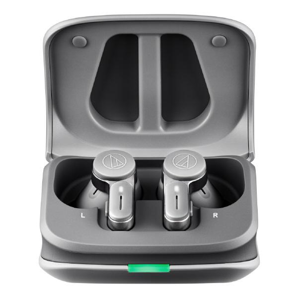 イヤホン ワイヤレス(左右分離) Bluetooth ノイズキャンセリング ハイレゾ対応 グレー オーディオテクニカ ATH-TWX7GYの画像