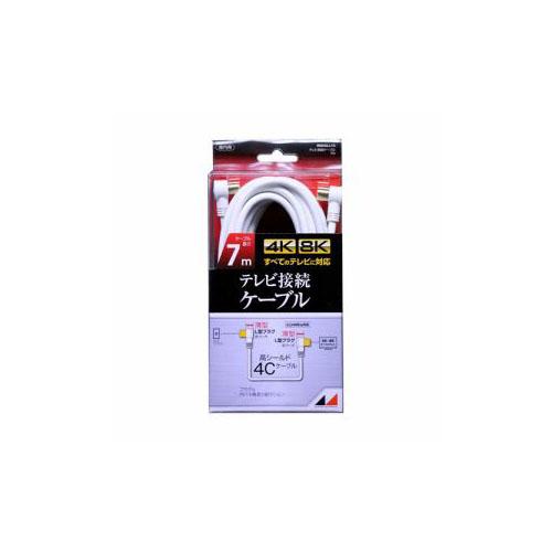 テレビ、ハードディスクレコーダー、アンテナケーブル7m