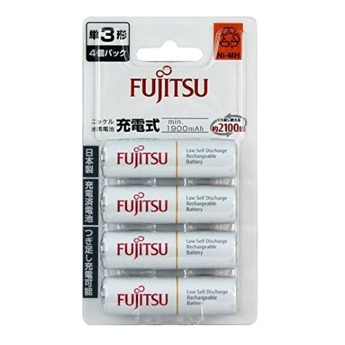 富士通（FUJITSU） ニッケル水素電池 単3形 1.2V 4個パック 日本製 HR