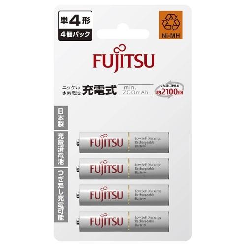 富士通 FUJITSU ニッケル水素電池 単4形 1.2V 4個パック 日本製 HR-4UTC(4B) FDK｜beisiadenki