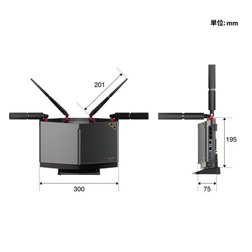 BUFFALO 無線LAN ワイヤレス ルーター Wi-Fi 6E 11ax 対応 BUFFALO 無線LAN ワイヤレス ルーター Wi-Fi 6E 11ax 対応