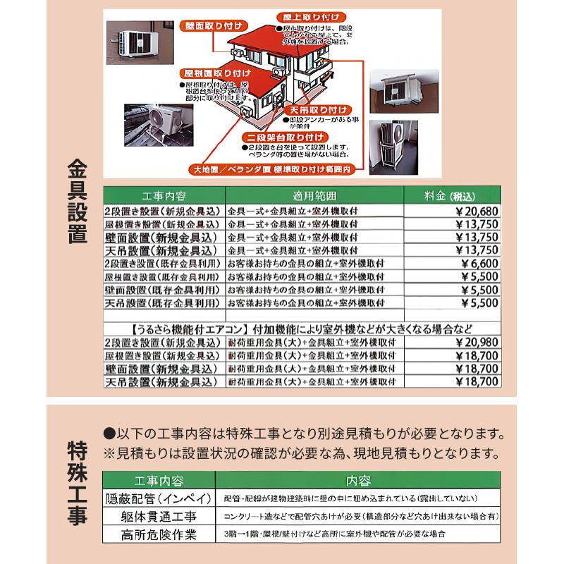エオリア エアコン 工事費込み 標準工事セット 工事3年保証 エオリア エアコン 工事費込み 標準工事セット 工事3年保証