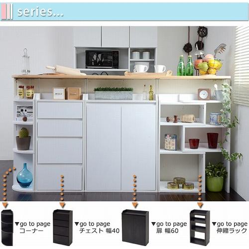 JK-PLAN（ジェイケイ・プラン） カウンター下収納 薄型 コーナーラック