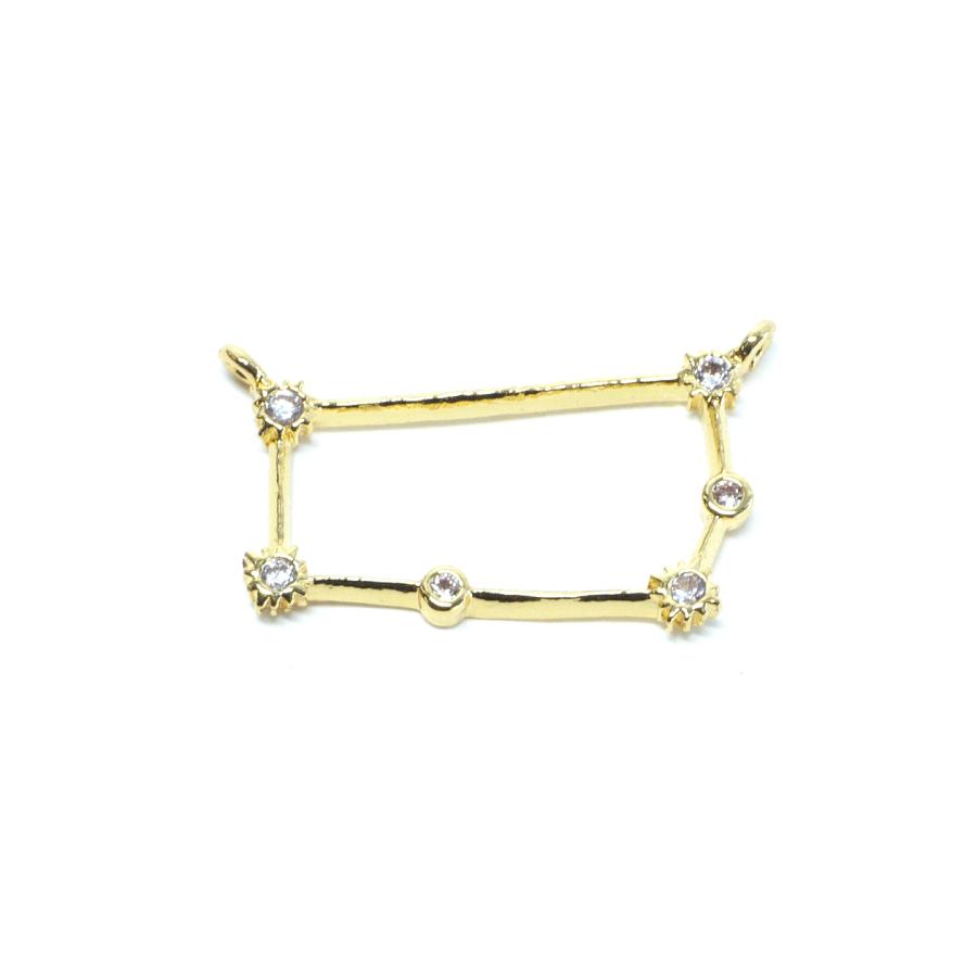 16KGP星座【2個入り 】ejp346 双子座（ふたご座）Gemini ゴールド