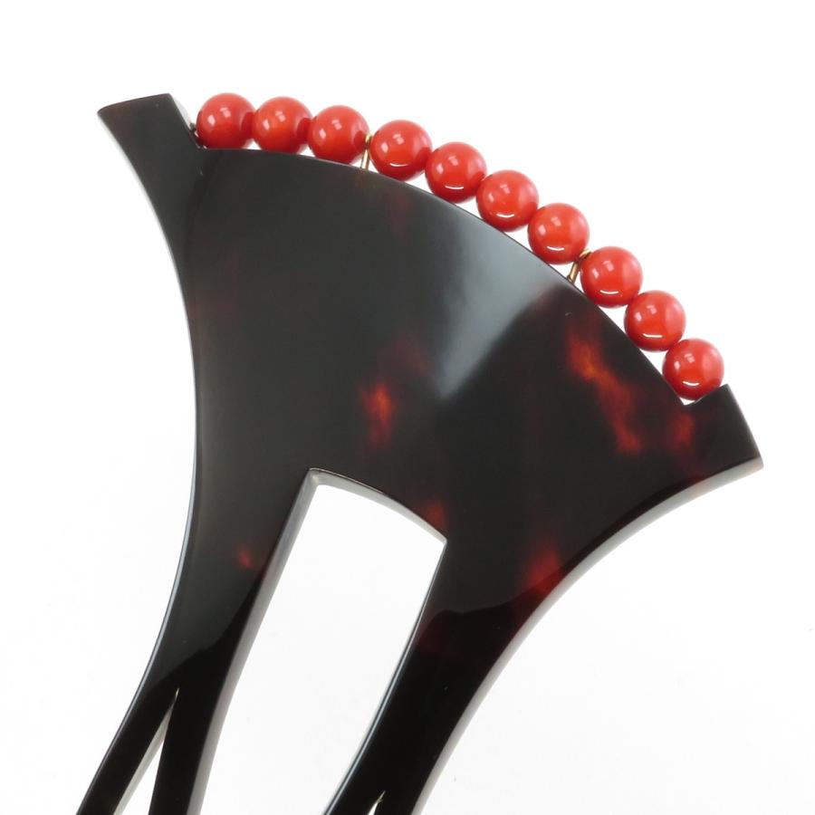 貴羅ら　鼈甲 蒔絵 かんざし 真珠　珊瑚　久生作　べっこう　木箱入り 貴羅ら 鼈甲 蒔絵 かんざし 真珠 珊瑚 久生作 べっこう 木箱入り 貴羅