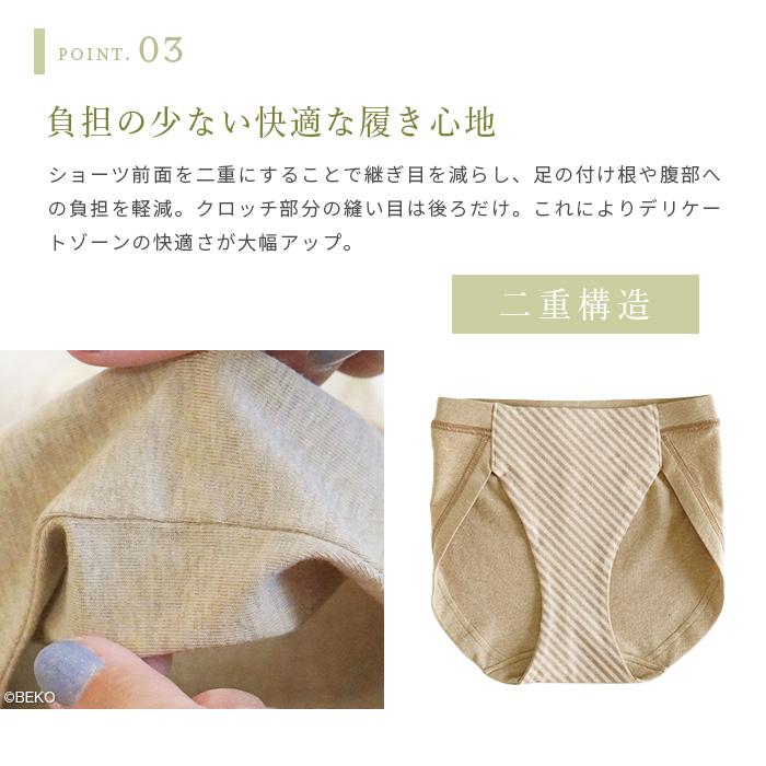 オーガニックコットン  ビキニショーツ スタンダードショーツ 日本製 ATIRUNA アティルナ（メール便使用で送料無料）AT210004 （返品不可） |  | 05