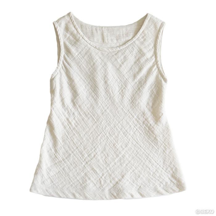 【ブラパッドポケット無しでリニューアル！】オーガニックコットン リネン タンクトップ  日本製 ATIRUNA（メール便使用で送料無料）AT210008 （返品不可） |  | 13