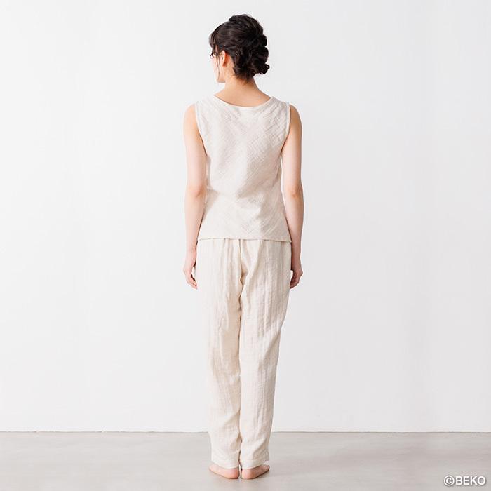 【ブラパッドポケット無しでリニューアル！】オーガニックコットン リネン タンクトップ  日本製 ATIRUNA（メール便使用で送料無料）AT210008 （返品不可） |  | 08