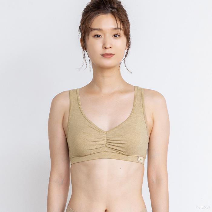 オーガニックコットン ゴムなしソフトブラ 日本製 ATIRUNA アティルナ （メール便使用で送料無料）AT210009 （返品不可） |  | 15