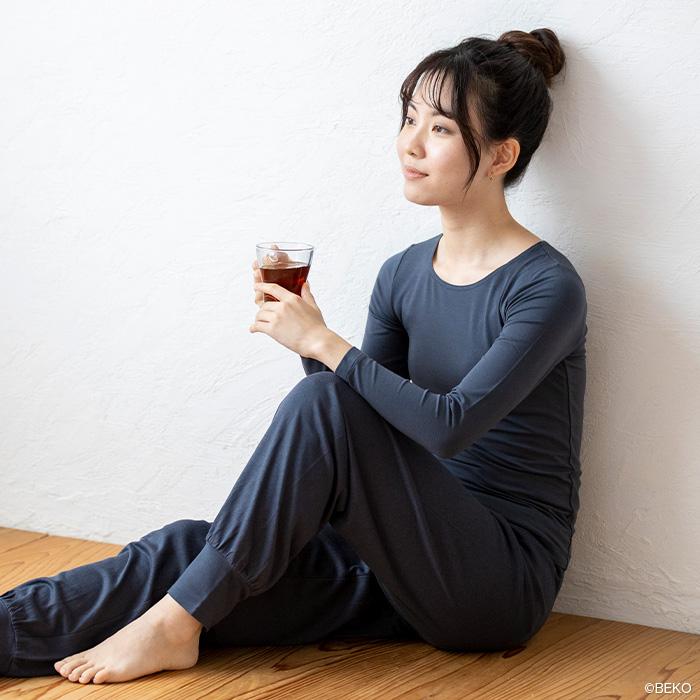 TAKEFU 竹布 ソフトフィットインナー 長袖（レディース）、メール便で