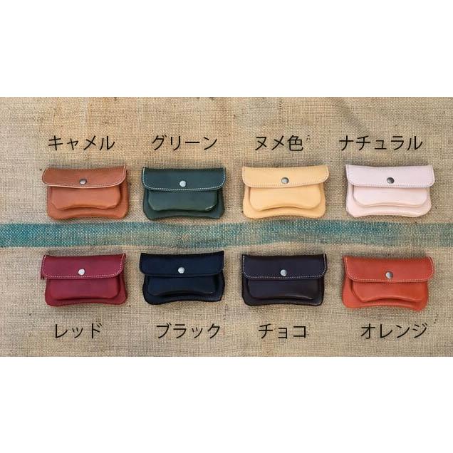 2層のふんわり長財布/ヌメ革/ハンドメイド/手作り/鞄/かばんウォレット