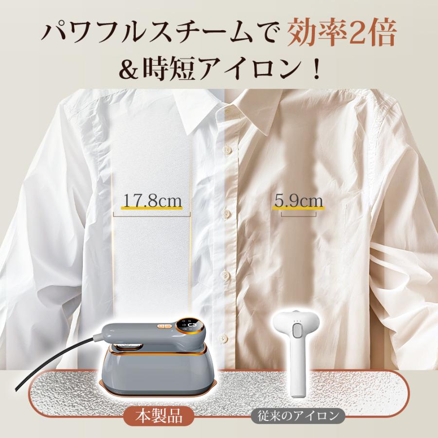 美品！スチームアイロン 伸縮スタンド付き　 アイロン 10秒立ち上がり スチーム スチームアイロン シワ伸ばし 衣類