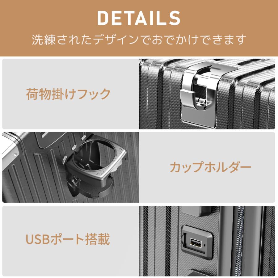 BARGOCH スーツケース 機内持ち込み キャリーケース 軽量 大容量 静音