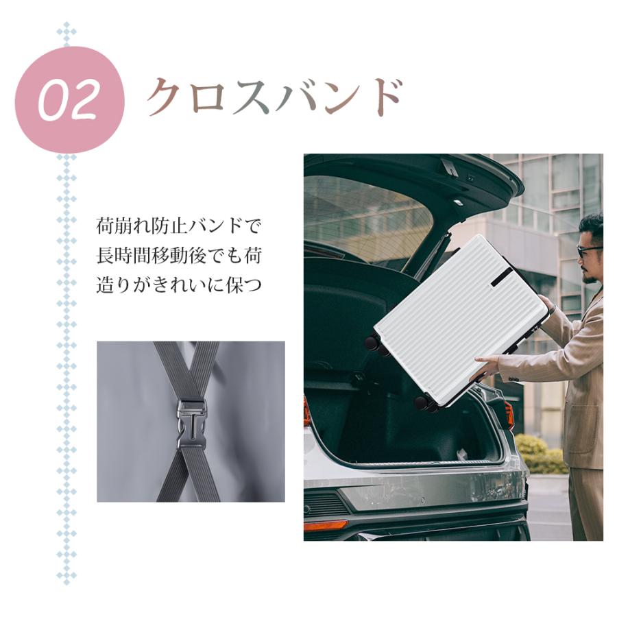 【NEWカラー発売！ランキング1位】 スーツケース 機内持ち込み S M L サイズ 2泊3日 軽量 大型 静音 耐衝撃最強 キャリーケース ハードケース 20/24/28インチ｜belando｜29